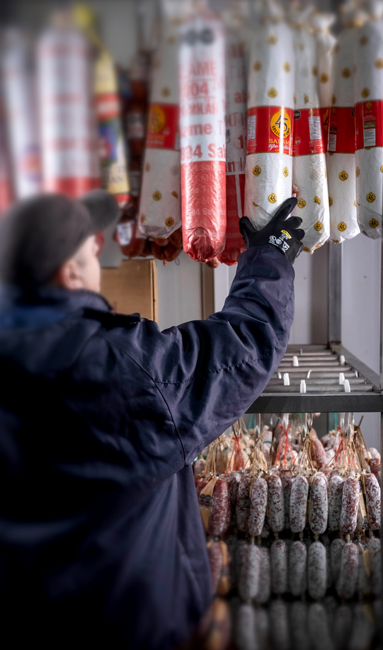 Mattina staff selecting provisions for vessel supply orders